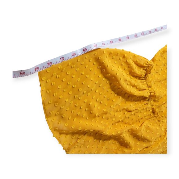 J.Crew Marigold Yellow Embroidered Polka Dot Tiered Midi Dress Size 4P Wedding G - Picture 6 of 9